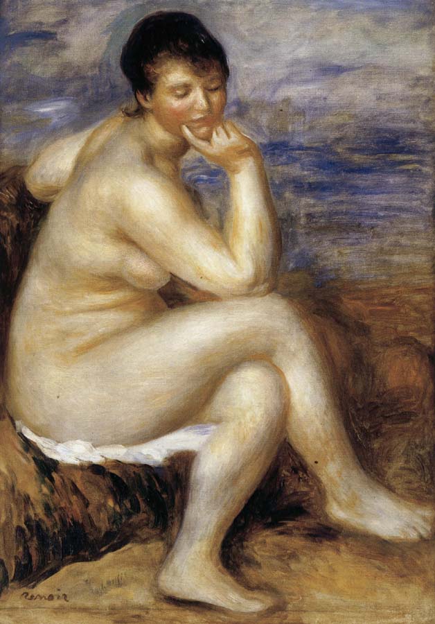 Bather with a Rock